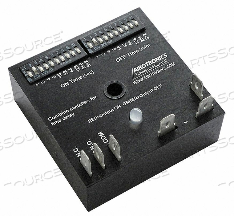 ENCAPSULATED TIMING RELAY 12VDC 10A by Airotronics ENCAPSULATED TIMING RELAY 12VDC 10A by Airotronics