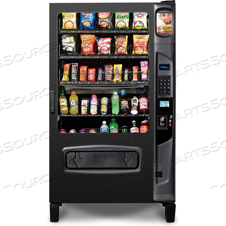 5W, DUAL ZONE VENDING MACHINE, REFRIGERATED, 40 SELECTIONS - 20 SNACKS & 20 BEVERAGES 