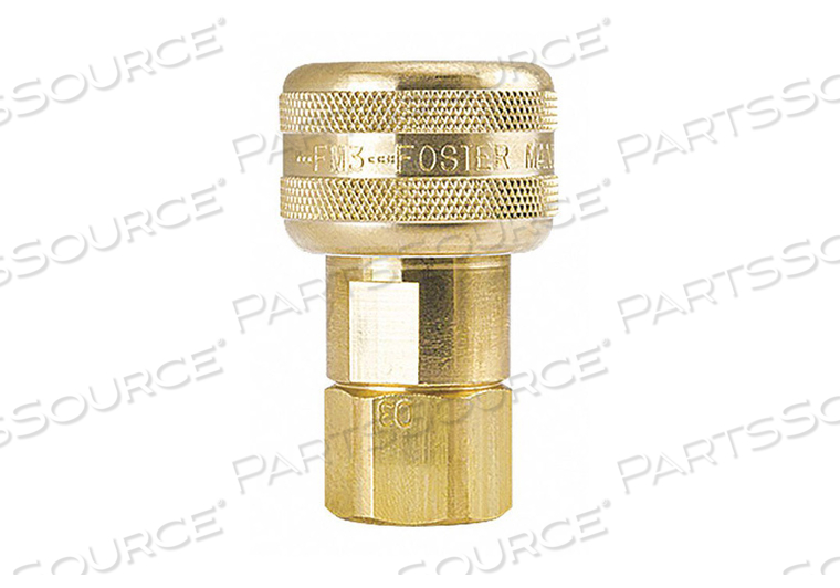 AUTO SOCKET 1/4 FPT BRASS by Foster