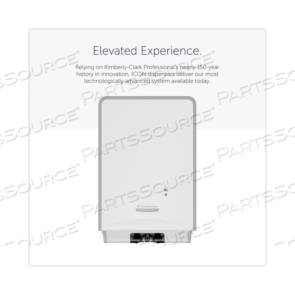 ICON AUTOMATIC SOAP AND SANITIZER DISPENSER, 1.2 L, 8.06 X 14.18 X 4.75, WHITE MOSAIC by Kimberly-Clark Corporation