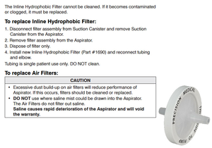 INLINE HYDROPHOBIC FILTER, 50 MM by Precision Medical, Inc. INLINE HYDROPHOBIC FILTER, 50 MM by Precision Medical, Inc.