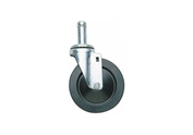 METRO 5M 5" RESILIENT RUBBER SWIVEL STEM CASTER FOR SUPER ERECTA INDUSTRIAL WIRE SHELVING RACKS by Intermetro Industries (Emerson)