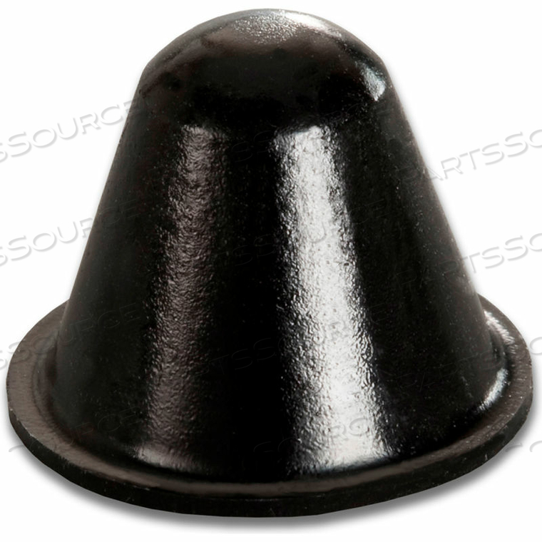 SOUND DAMPENING RUBBER BUMPER FEET - CONICAL - BLACK - 0.560" H X 0.720" W - BS37 - PKG OF 1500 