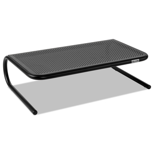 METAL ART MONITOR STAND, 19" X 12.5" X 5.25", BLACK, SUPPORTS 30 LBS by Allsop