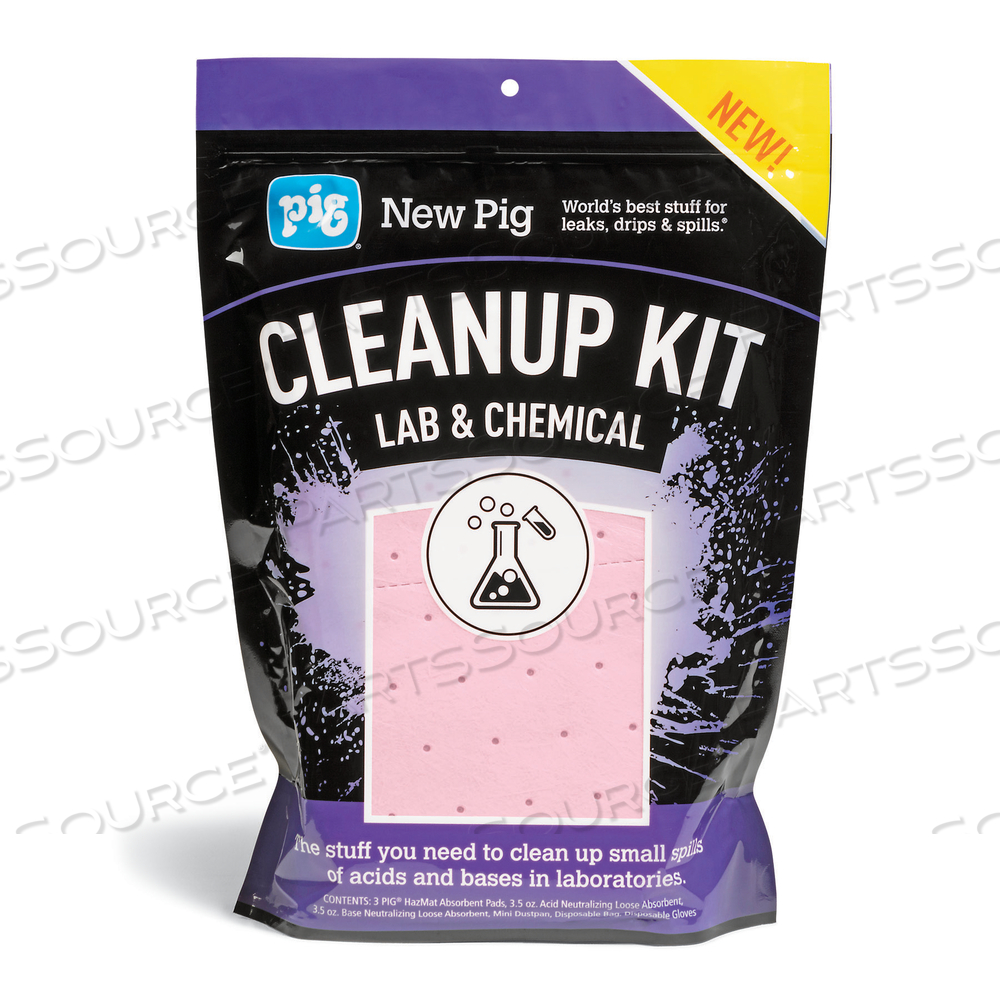 PIG LAB & CHEMICAL CLEANUP KIT by New Pig Corporation PIG LAB & CHEMICAL CLEANUP KIT by New Pig Corporation