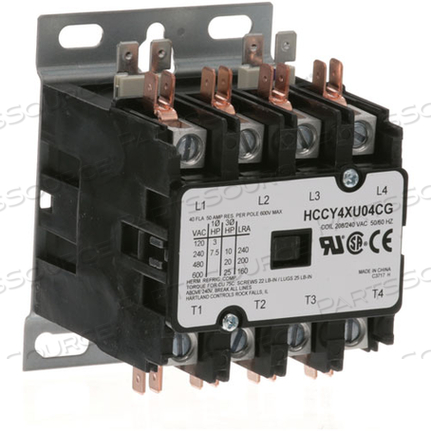 CONTACTOR4P 40/50A 208/240V 