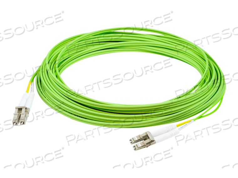 ADDON, PATCH CABLE, LC/PC MULTI-MODE (M) TO LC/PC MULTI-MODE (M), 8 M, FIBER OPTIC, DUPLEX, OM5, RISER, LIME GREEN by ADDON