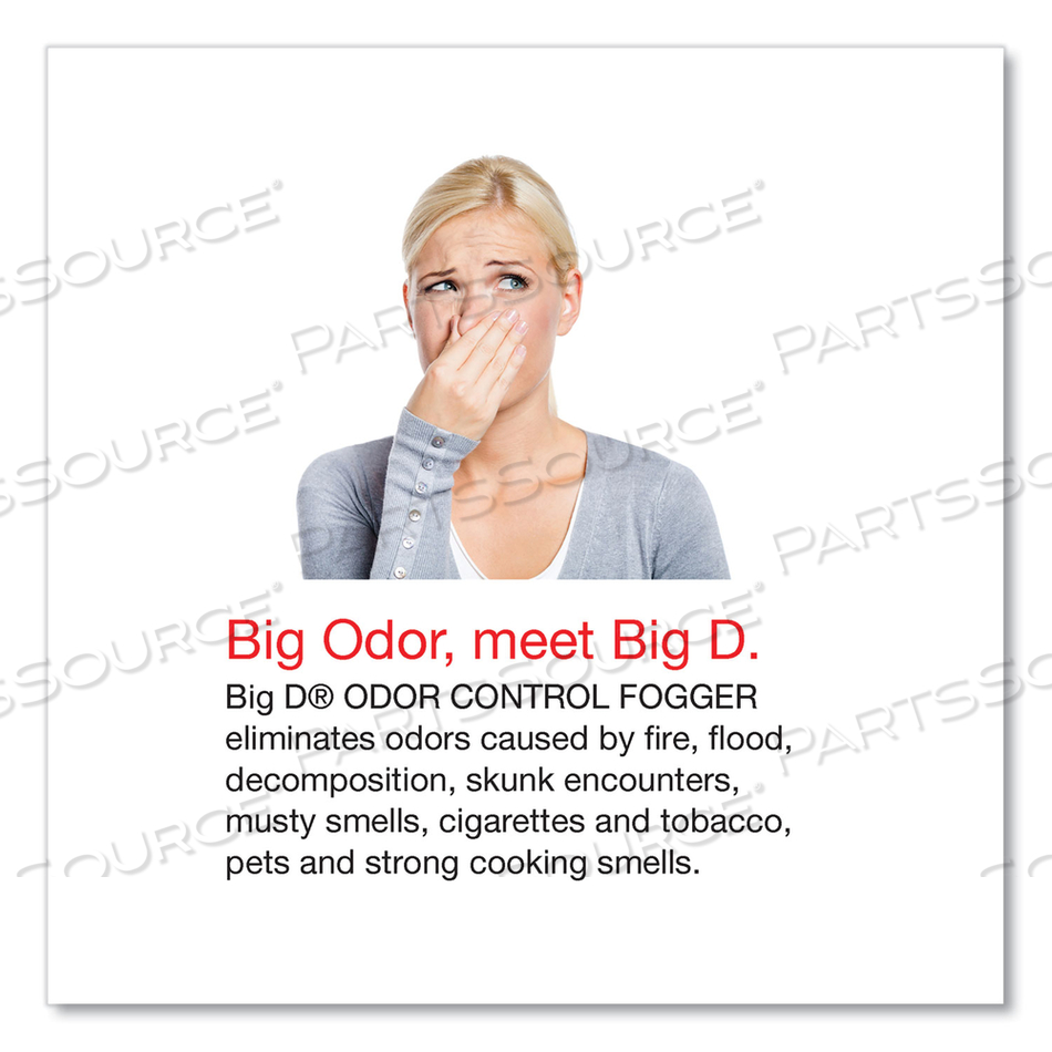 ODOR CONTROL FOGGER, ORIGINAL SCENT, 5 OZ AEROSOL SPRAY by Big D ODOR CONTROL FOGGER, ORIGINAL SCENT, 5 OZ AEROSOL SPRAY by Big D