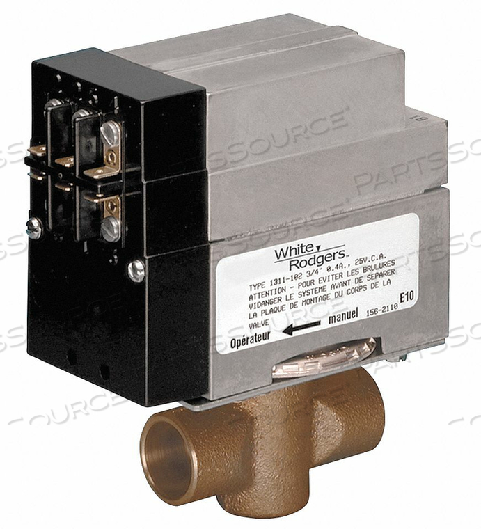 3/4" 24V 2 WIRE ZONE VALVE 2 WAY WITH END SWITCH by White-Rodgers