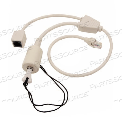 8 PIN MODULAR MALE TO 8 PIN MODULAR FEMALE Y ADAPTER WITH 1/4IN PHONE JACK by Anacom MedTek 8 PIN MODULAR MALE TO 8 PIN MODULAR FEMALE Y ADAPTER WITH 1/4IN PHONE JACK by Anacom MedTek