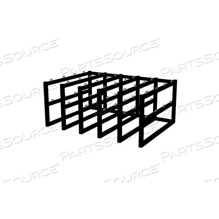 CYLINDER TUBE RACK, 5 WIDE X 4 DEEP, 70"W X 50"D X 30"H,20 CYLINDER CAP. by Justrite CYLINDER TUBE RACK, 5 WIDE X 4 DEEP, 70"W X 50"D X 30"H,20 CYLINDER CAP. by Justrite