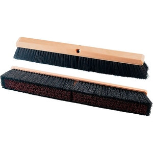 MILWAUKEE DUSTLESS 24"W ALL-PURPOSE POLYPROPYLENE PUSH BROOM W/STIFF CENTER AND FINE BORDER BRISTLES by Gordon Brush Mfg. Co., Inc.