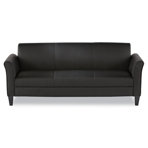 ALERA RECEPTION LOUNGE FURNITURE, 3-CUSHION SOFA, 77W X 31.5D X 32H, BLACK by Alera