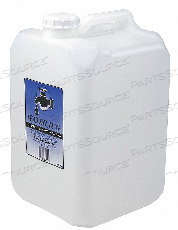 WATER CONTAINER 4.5 GAL CAP. CLEAR HDPE by Midwest Can WATER CONTAINER 4.5 GAL CAP. CLEAR HDPE by Midwest Can