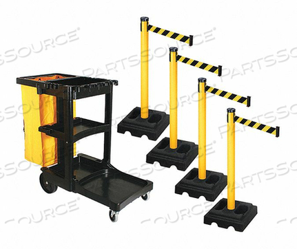 BARRIER SYSTEMS POST YELLOW 10 FT BELT by VISIONTRON Corp.