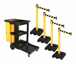 BARRIER SYSTEMS POST YELLOW 10 FT BELT by VISIONTRON Corp.