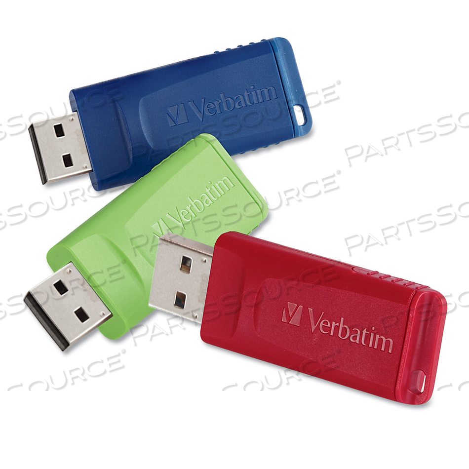 STORE 'N' GO USB FLASH DRIVE, 32 GB, ASSORTED COLORS by Verbatim