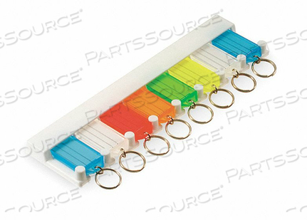 KEY TAG RACK WITH EIGHT TAGS WHITE by Lucky Line Products KEY TAG RACK WITH EIGHT TAGS WHITE by Lucky Line Products
