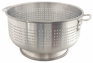 COLANDER 30 QT. 9-3/4 IN H ALUMINUM by Crestware