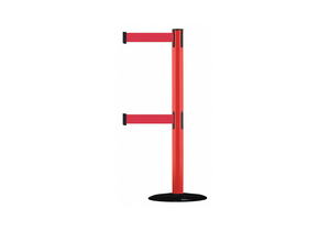 D0016 BARRIER POST WITH BELT 7-1/2 FT L RED by Tensabarrier D0016 BARRIER POST WITH BELT 7-1/2 FT L RED by Tensabarrier