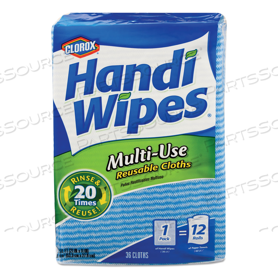 HANDI WIPES, 21 X 11, BLUE, 36 WIPES/PACK by Clorox HANDI WIPES, 21 X 11, BLUE, 36 WIPES/PACK by Clorox
