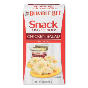 SNACK ON THE RUN CHICKEN SALAD WITH CRACKERS, 3.5 OZ PACK, 12/CARTON by Bumble Bee