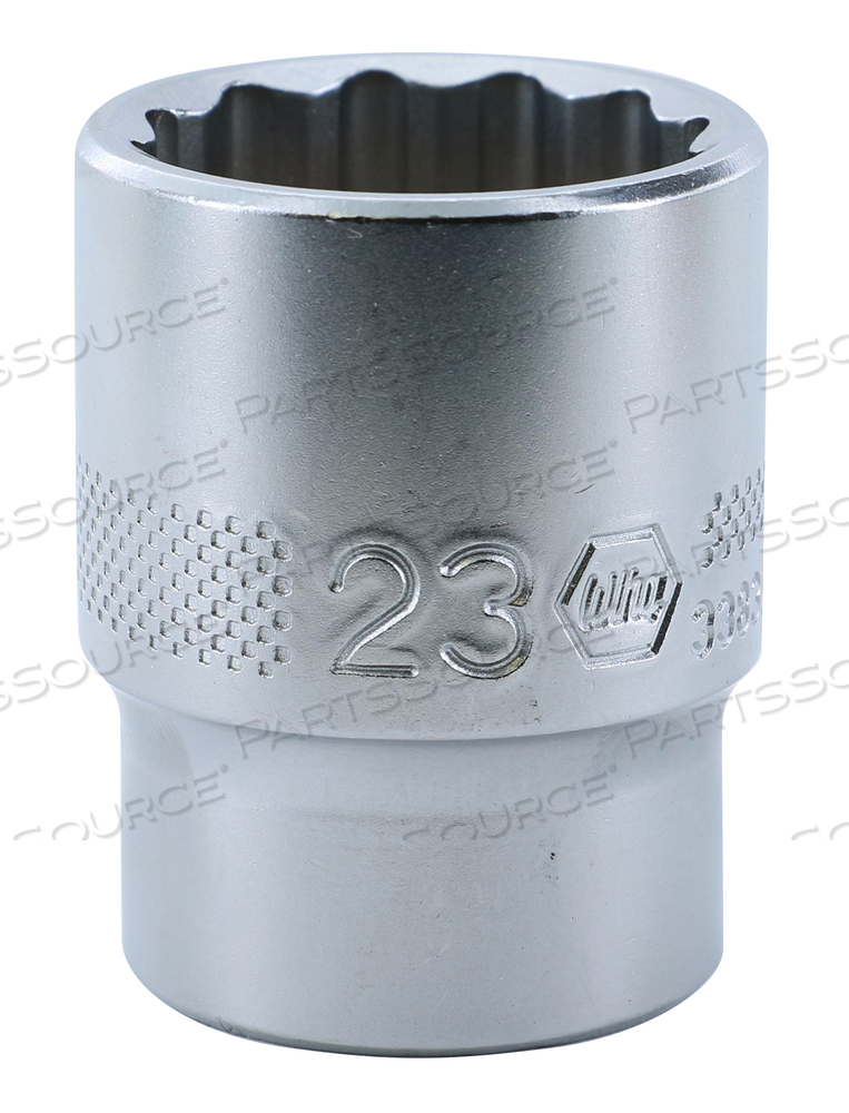 12 POINT - 1/2" DRIVE SOCKET 23.0MM by Wiha Tools