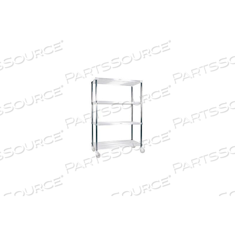 SANI-ADJUSTABLE SHELVING POLE, 68" H by Winholt SANI-ADJUSTABLE SHELVING POLE, 68" H by Winholt