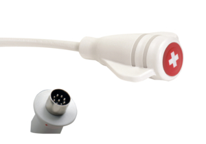 SINGLE CALL CORD, WHITE, 9 PIN DIN PLUG, 8 FT, FDA COMPLIANT by Crest Healthcare