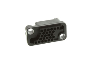 CONNECTOR, HOUSING, FEMALE SOCKET, BLACK, 600 V, 25 POLES, 55 TO 130 DEG C, MEETS UL by Non-Medical