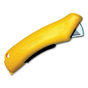 X-TRASAFE CU SAFETY UTILITY KNIFE, PLASTIC HANDLE, YELLOW, 6/PACK by CrewSafe