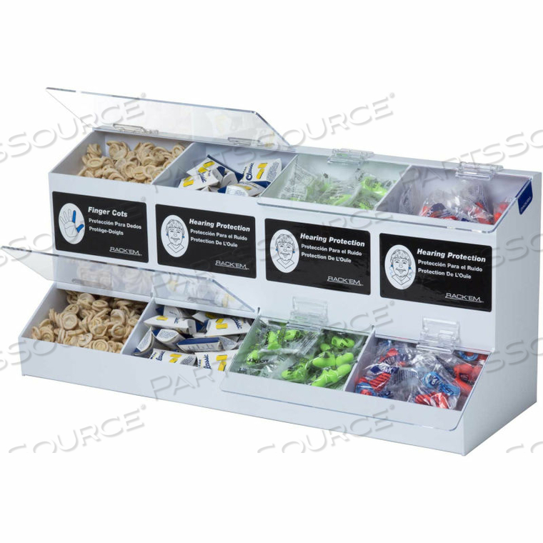 4 COMPARTMENT UNIVERSAL DISPENSER by Horizon Mfg Enterprises, Inc