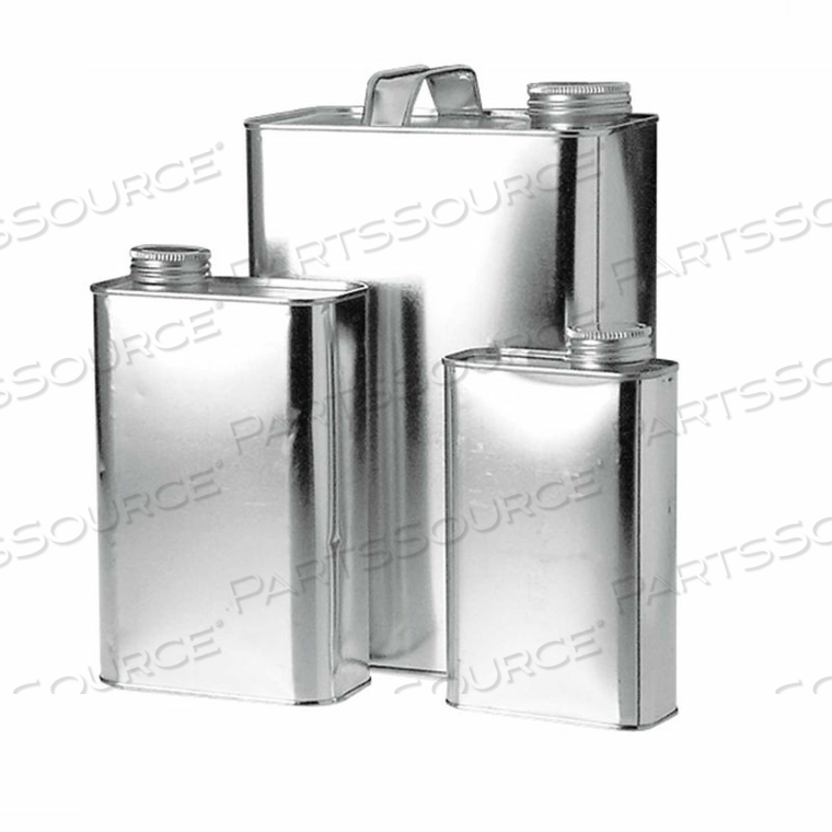 1 QUART METAL OBLONG F-STYLE CAN WITH 1-1/4" ALPHA CAP & INNERSEAL, CASE OF 24 by Qorpak 1 QUART METAL OBLONG F-STYLE CAN WITH 1-1/4" ALPHA CAP & INNERSEAL, CASE OF 24 by Qorpak