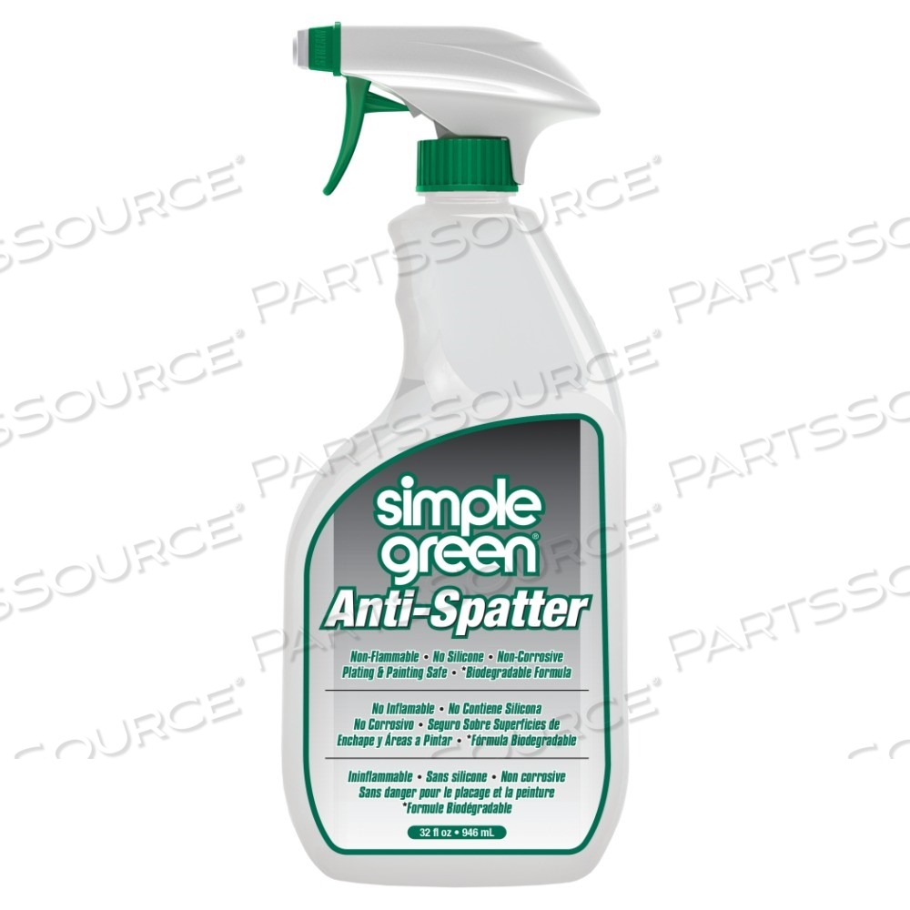 13452 SIMPLE GREEN ANTI SPATTER, READY-TO-USE, 32 OZ, WATER BASE by Simple Green