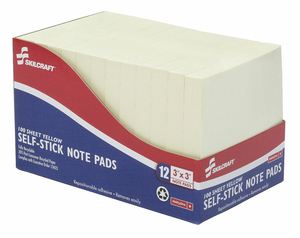 STICKY NOTES 3 X 3 PK12 by Ability One