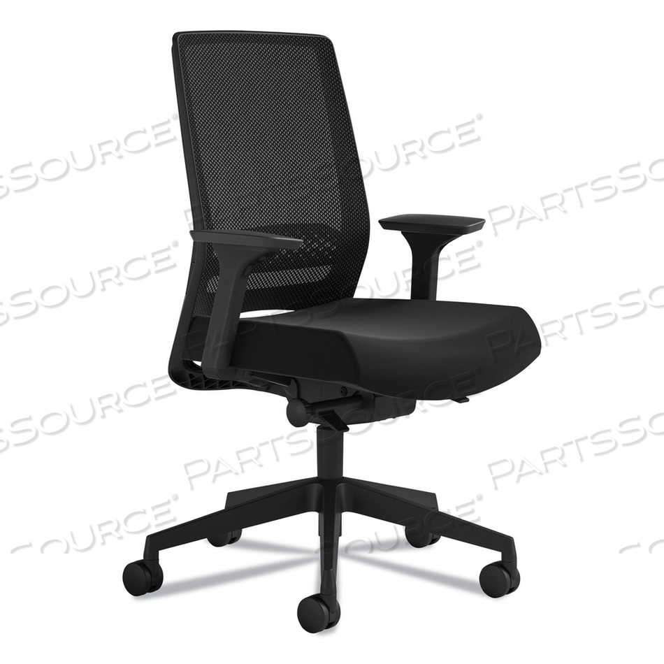 MEDINA DELUXE TASK CHAIR, SUPPORTS UP TO 275 LB, 18" TO 22" SEAT HEIGHT, BLACK by Safco MEDINA DELUXE TASK CHAIR, SUPPORTS UP TO 275 LB, 18" TO 22" SEAT HEIGHT, BLACK by Safco