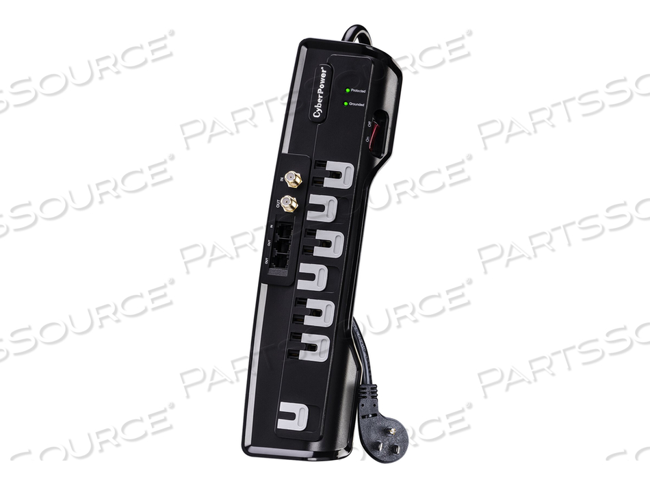 HOME THEATER SERIES CSHT706TC, SURGE PROTECTOR, AC 125 V, OUTPUT CONNECTORS: 7 by CyberPower