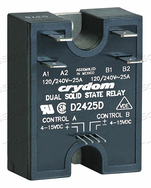 DUAL SOLID STATE RELAY IN 4 TO 15VDC 40 by CRYDOM