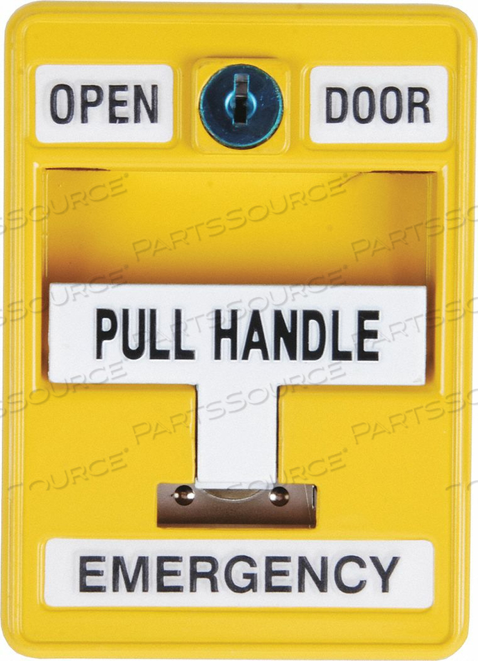 EMERGENCY PULL STATION 30VAC/DC YELLOW by Dortronics Systems, Inc.