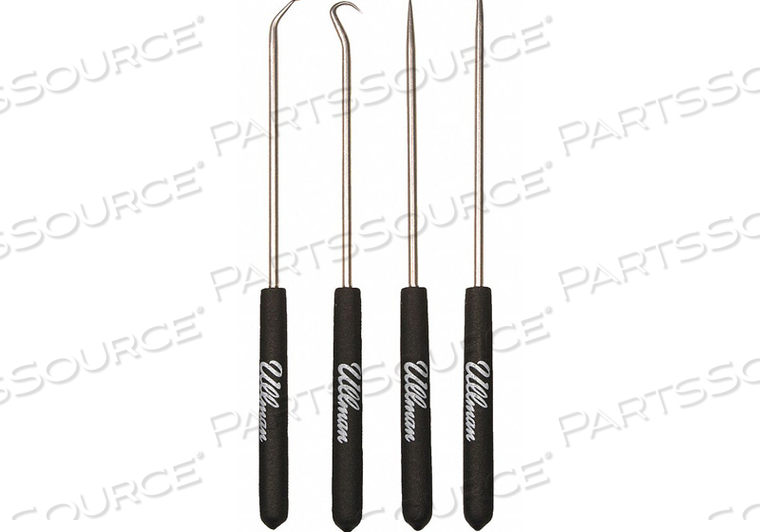 PICK/HOOK SET STL SHFT PLSTC GRPS PK4 by Ullman PICK/HOOK SET STL SHFT PLSTC GRPS PK4 by Ullman