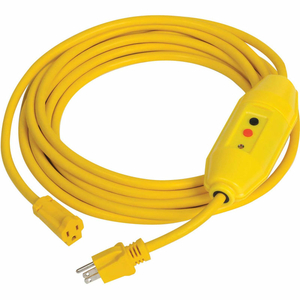 GFCI CORD SET, IN-LINE, AUTO RESET, 25 FT, YELLOW by Tower Manufacturing Corporation GFCI CORD SET, IN-LINE, AUTO RESET, 25 FT, YELLOW by Tower Manufacturing Corporation