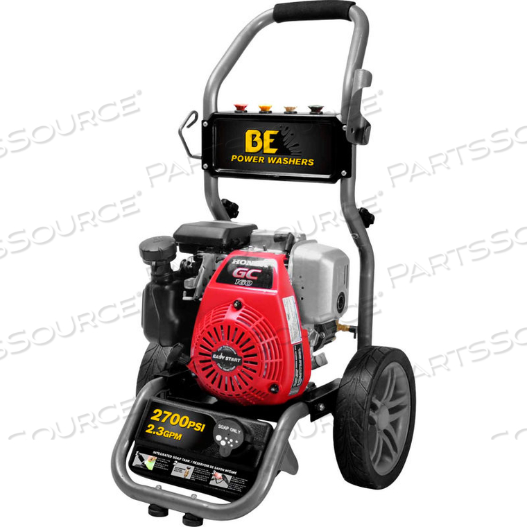 2700PSI 5.0HP 2.3GPM GAS PRESSURE WASHER W/ HONDA GC160 ENGINE & AR RMV PUMP 