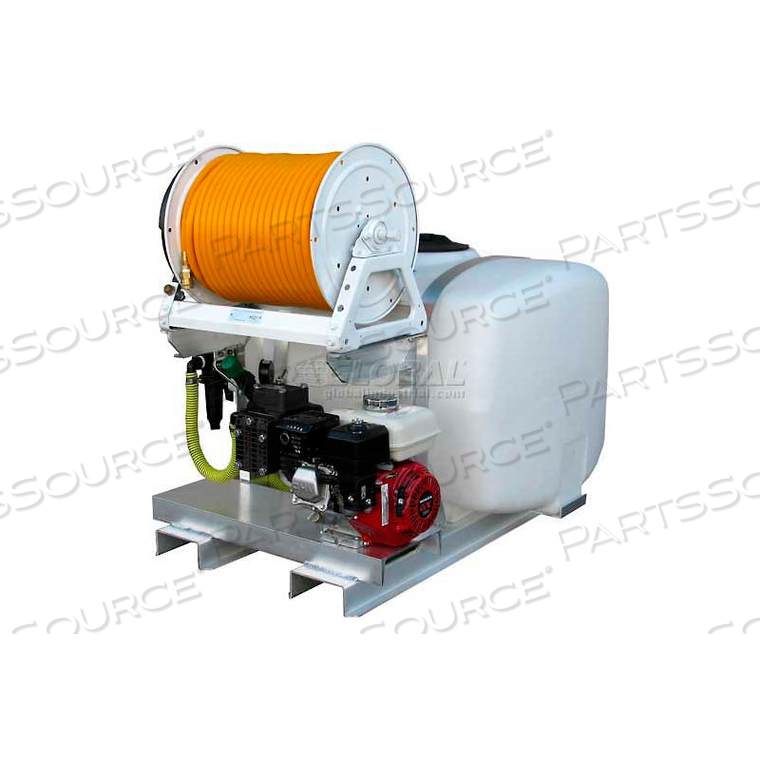100 GALLON SKID SPRAYER, 5.5HP / K40 PUMP, 150' OF 3/8" HOSE, MANUAL REEL by Reddick Equipment Company Inc