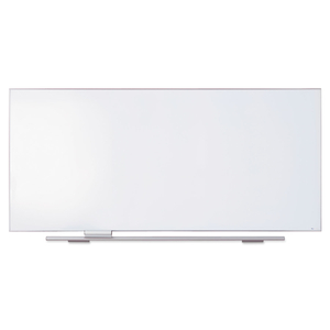 POLARITY MAGNETIC PORCELAIN DRY ERASE WHITE BOARD, 96 X 44, ALUMINUM FRAME by Iceberg Enterprises