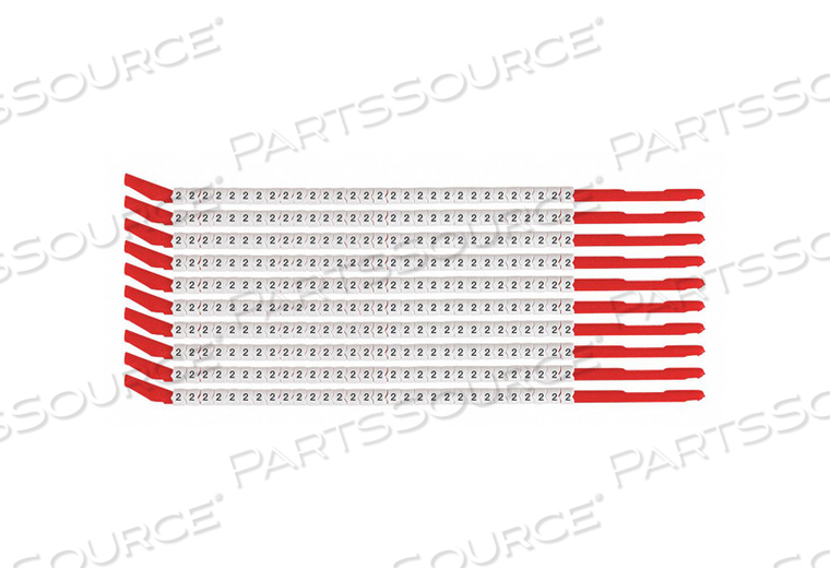 WIRE MARKER WAND PREPRINTED SLEEVE PK10 by Brady Americas WIRE MARKER WAND PREPRINTED SLEEVE PK10 by Brady Americas