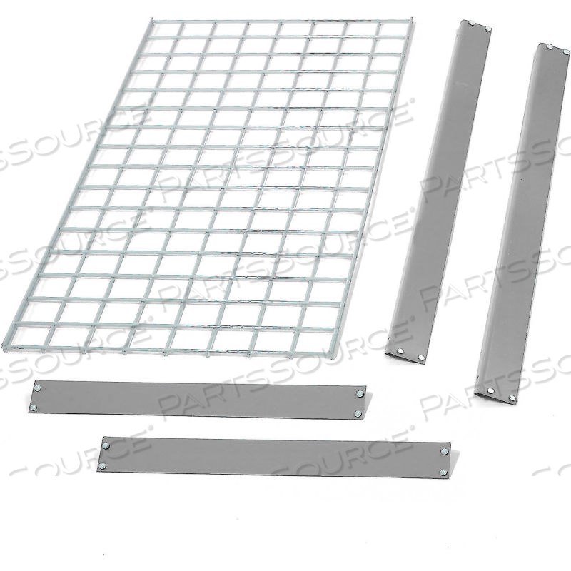 BULK RACK SHELF WIRE DECK 96"W X 48"D - GRAY 