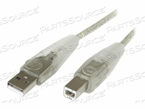 15 FT TRANSPARENT USB 2.0 CABLE - A TO B by StarTech.com Ltd.
