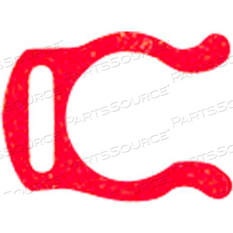 JOHN GUEST 3/8'' SINGLE LOCKING CLIP, RED - PACK OF 100 by Reliance Worldwide Corporation