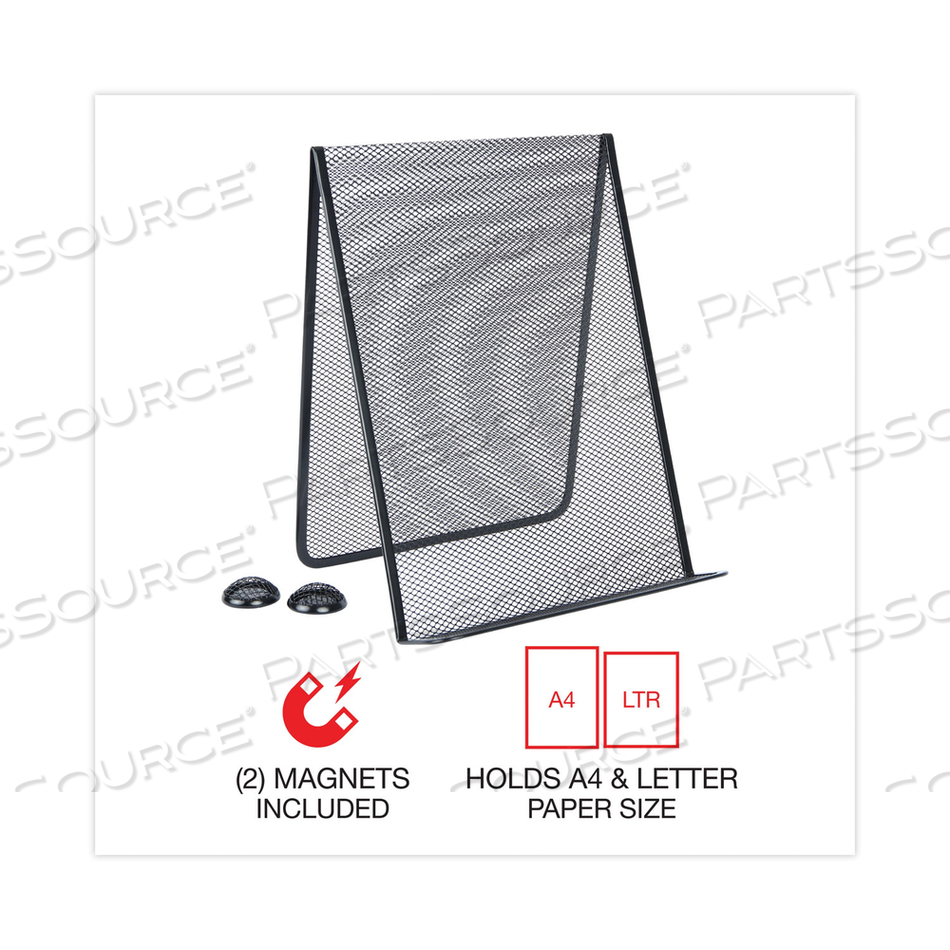 METAL MESH DOCUMENT HOLDER FREE STANDING, 35 SHEET CAPACITY, METAL, BLACK by Universal METAL MESH DOCUMENT HOLDER FREE STANDING, 35 SHEET CAPACITY, METAL, BLACK by Universal