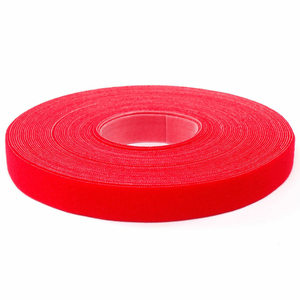 VELCRO BRAND ONE-WRAP HOOK & LOOP TAPE FASTENERS RED 3/8" X 75' by Industrial Webbing Corp. VELCRO BRAND ONE-WRAP HOOK & LOOP TAPE FASTENERS RED 3/8" X 75' by Industrial Webbing Corp.